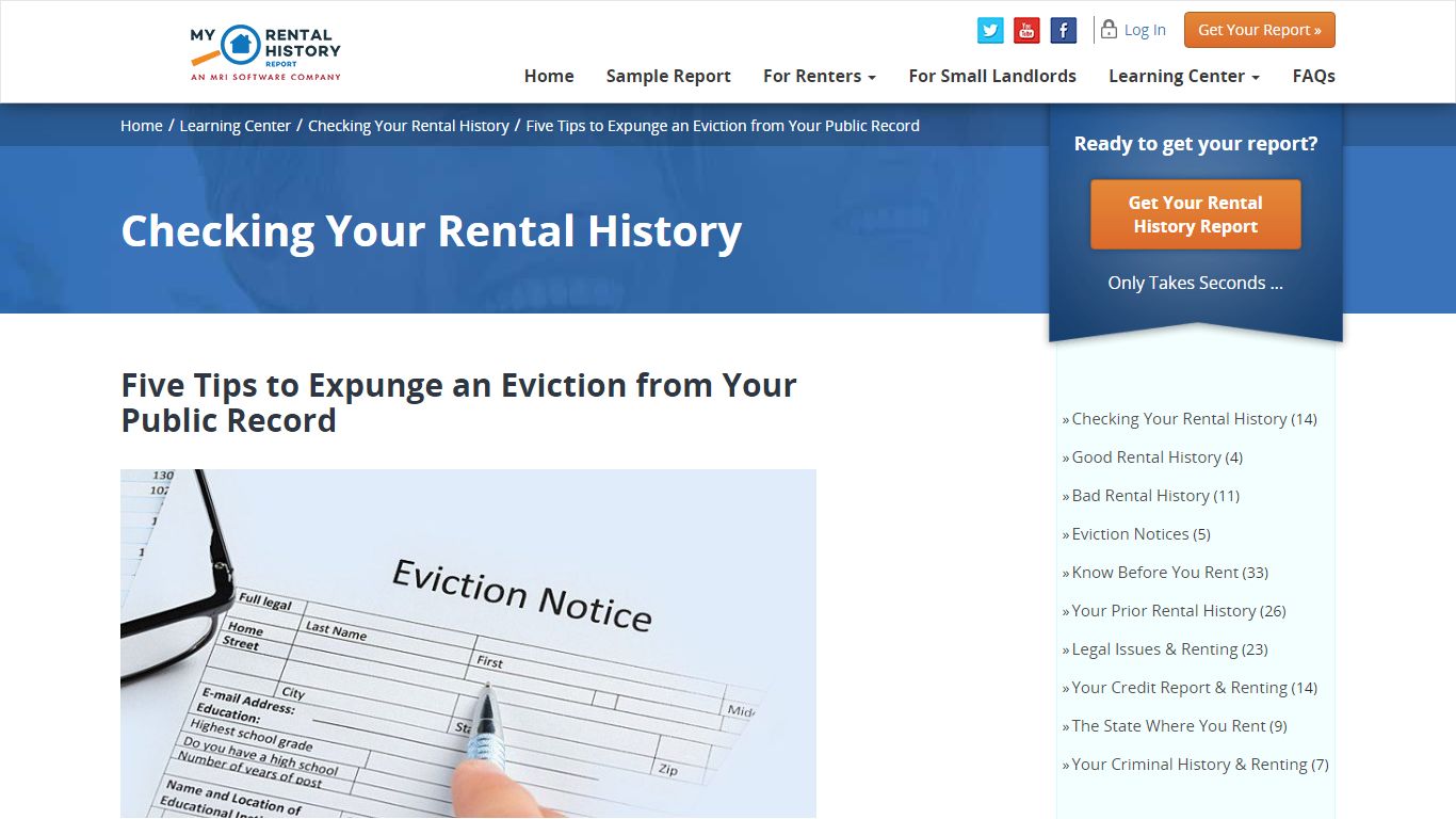 Five Tips to Expunge an Eviction from Your Public Record